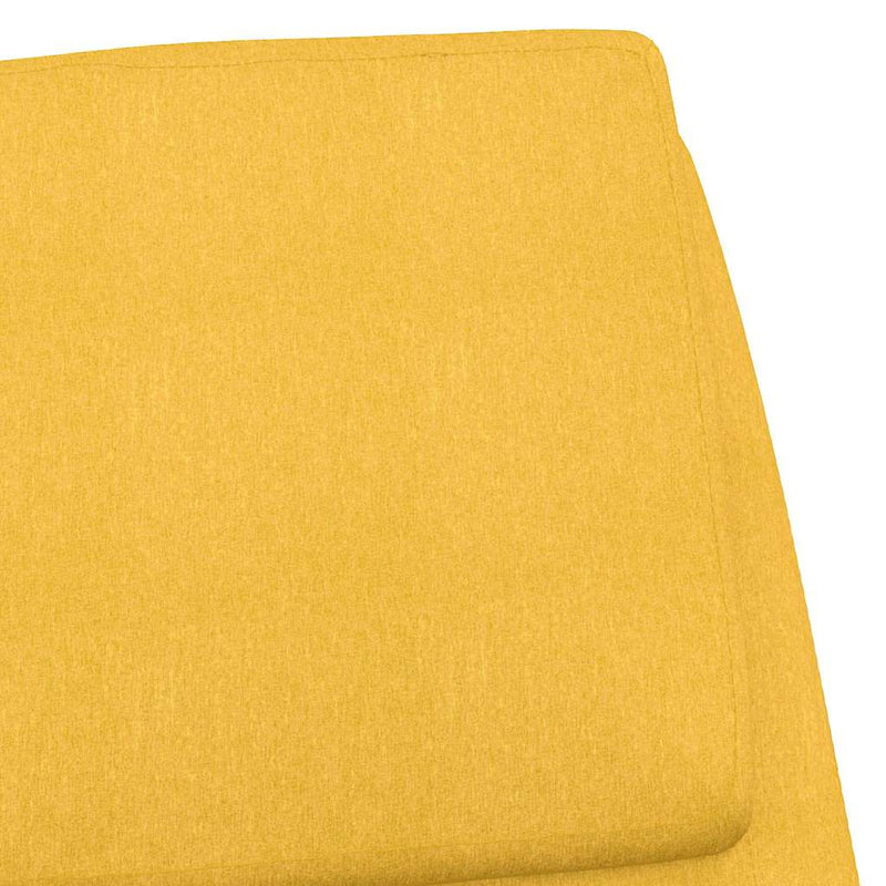 Scaun de relaxare, galben muștar, material textil