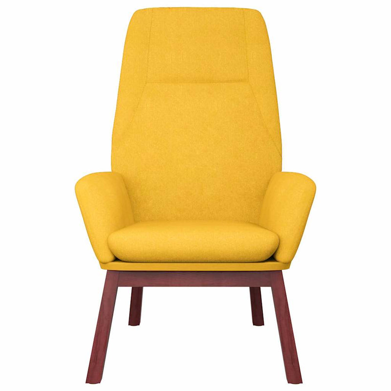 Scaun de relaxare, galben muștar, material textil