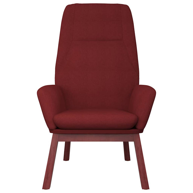 Scaun de relaxare, roșu vin, material textil