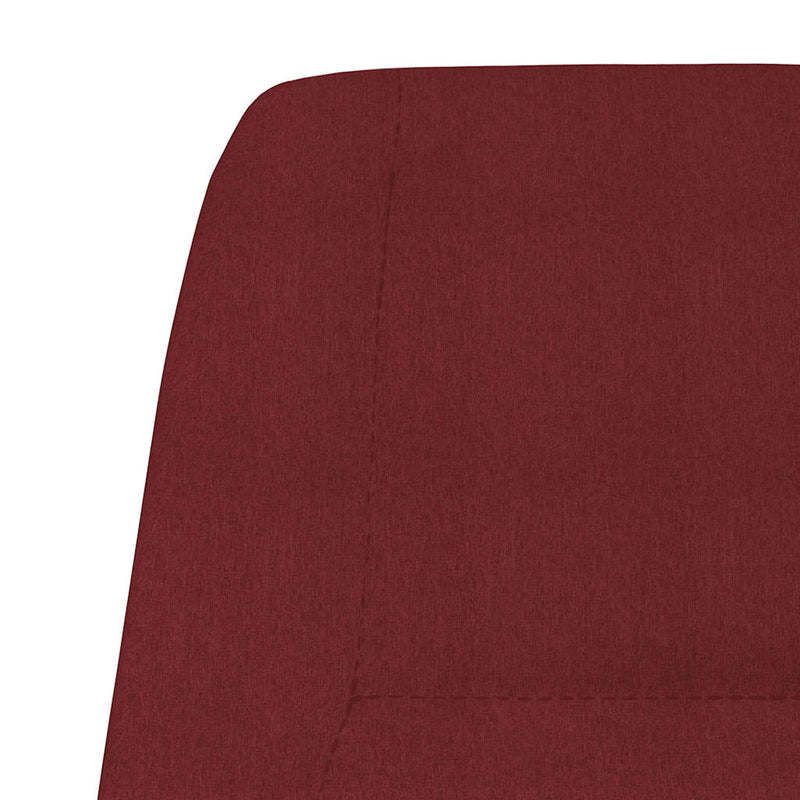 Scaun de relaxare, roșu vin, material textil