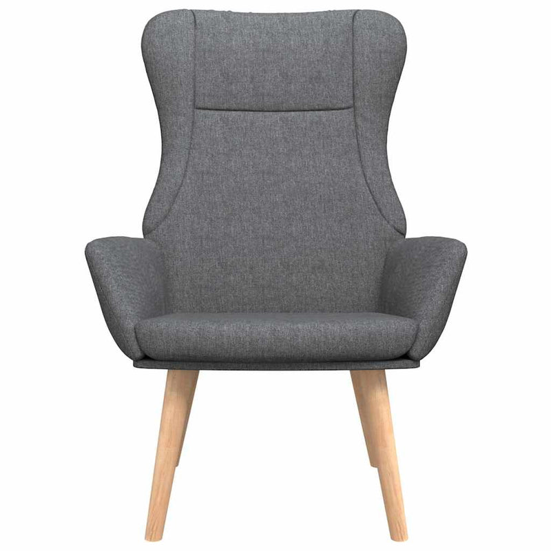 Scaun de relaxare, gri închis, material textil
