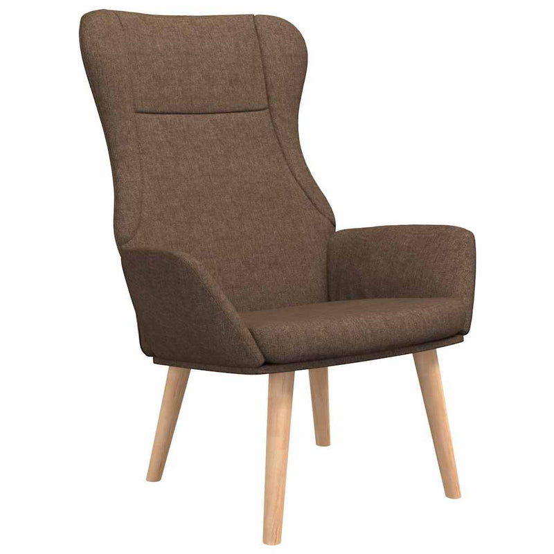 Scaun de relaxare, maro, material textil