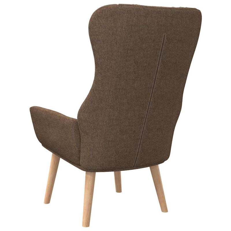 Scaun de relaxare, maro, material textil