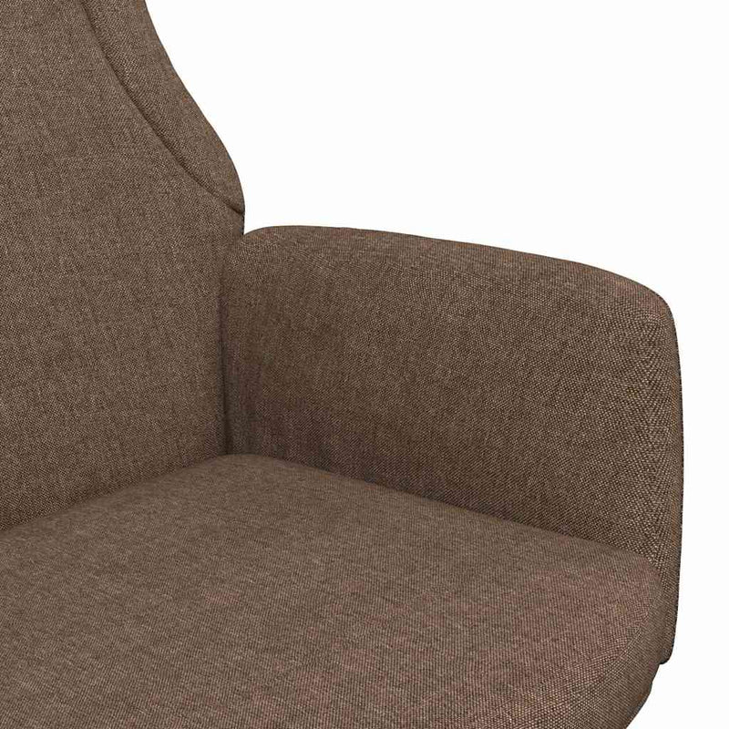 Scaun de relaxare, maro, material textil