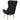 Scaun de relaxare, negru, material textil