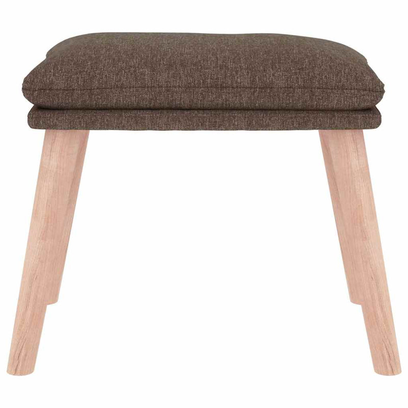 Taburet, gri taupe, 45x29,5x35 cm, material textil