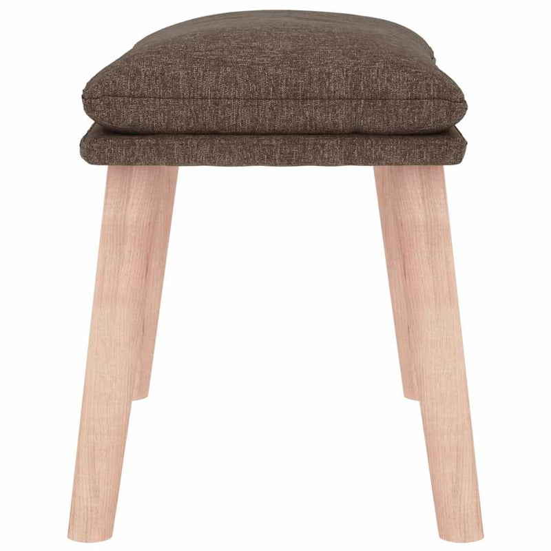 Taburet, gri taupe, 45x29,5x35 cm, material textil