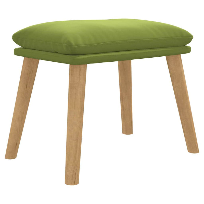 Taburet, verde deschis, 45x29,5x35 cm, catifea