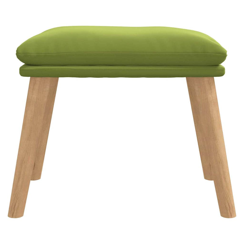 Taburet, verde deschis, 45x29,5x35 cm, catifea