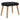 Taburet, negru, 45x29,5x35 cm, catifea
