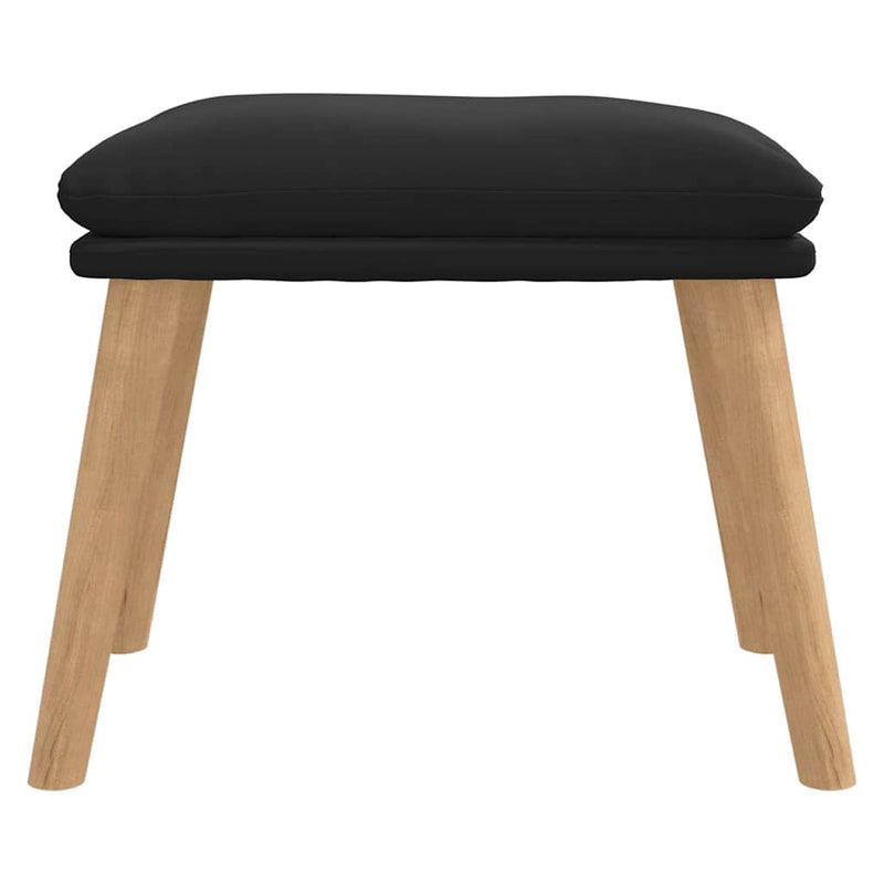 Taburet, negru, 45x29,5x35 cm, catifea