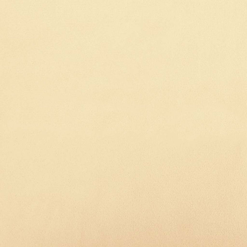 Taburet, crem alb, 45x29,5x35 cm, catifea