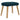Taburet, albastru, 45x29,5x35 cm, catifea