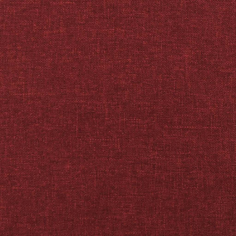 Taburet, roșu vin, 45x29,5x35 cm, material textil