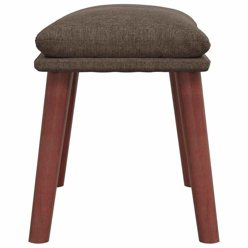 Taburet, gri taupe, 45x29,5x35 cm, material textil