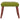 Taburet, verde deschis, 45x29,5x35 cm, catifea