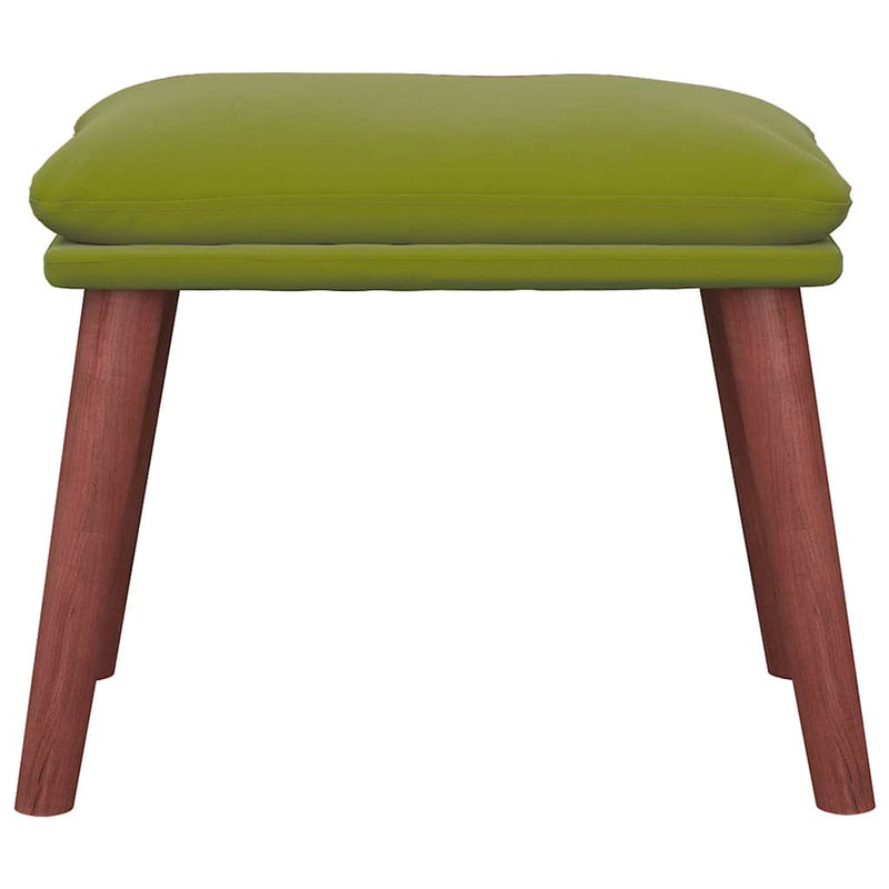 Taburet, verde deschis, 45x29,5x35 cm, catifea
