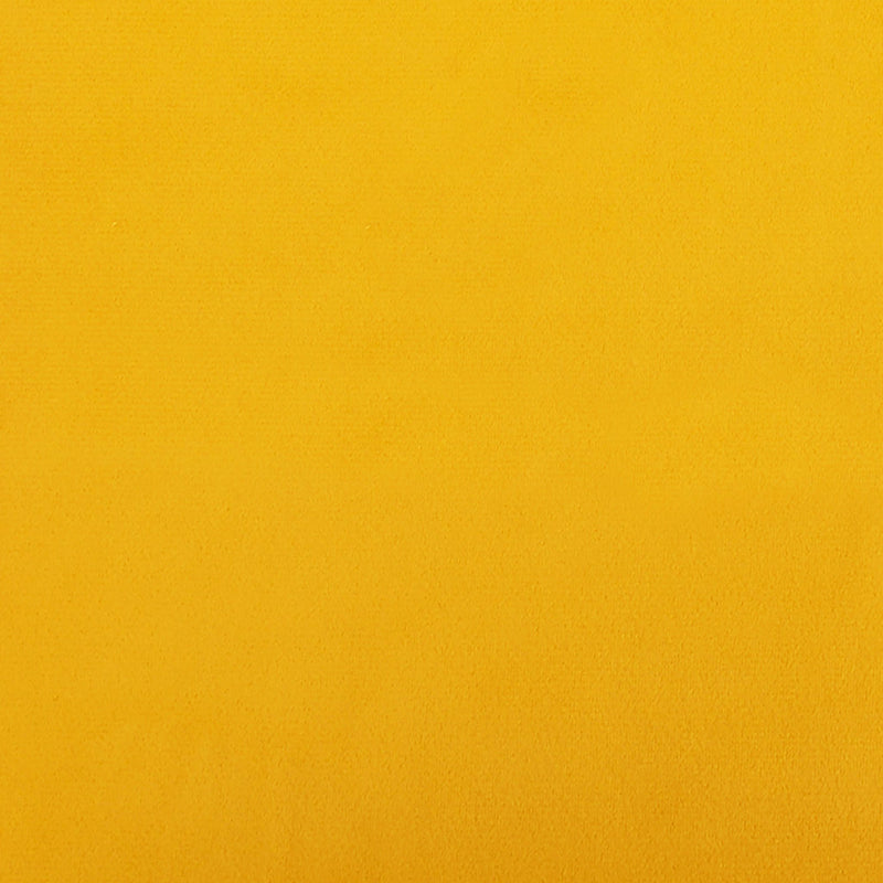 Taburet, galben muștar, 45x29,5x35 cm, catifea