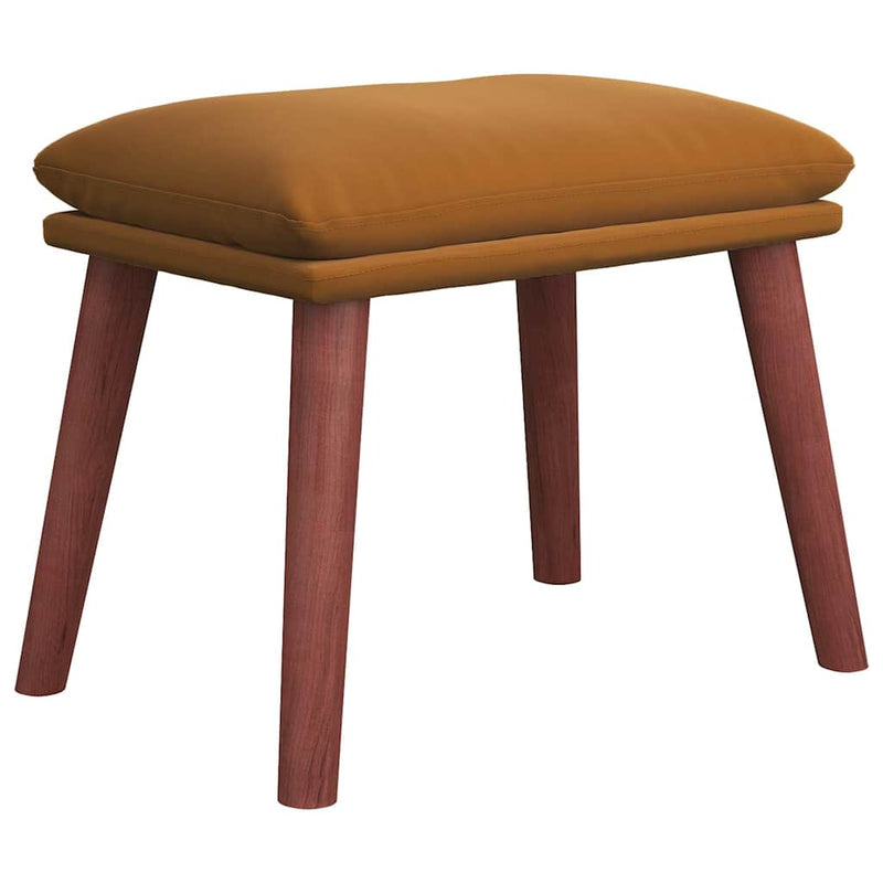 Taburet, maro, 45x29,5x35 cm, catifea
