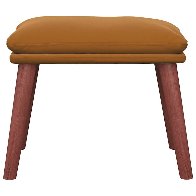 Taburet, maro, 45x29,5x35 cm, catifea