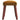 Taburet, maro, 45x29,5x35 cm, catifea