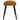 Taburet, maro, 45x29,5x35 cm, catifea
