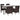 Set mobilier de exterior cu perne, 5 piese, maro, poliratan