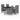 Set mobilier de exterior cu perne, 5 piese, gri, poliratan
