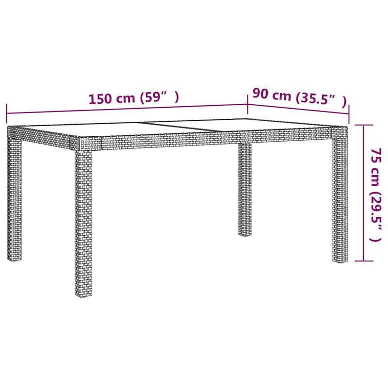 Set mobilier grădină cu perne, 5 piese, bej, poliratan