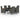 Set mobilier exterior cu perne, 7 piese, negru/gri, poliratan