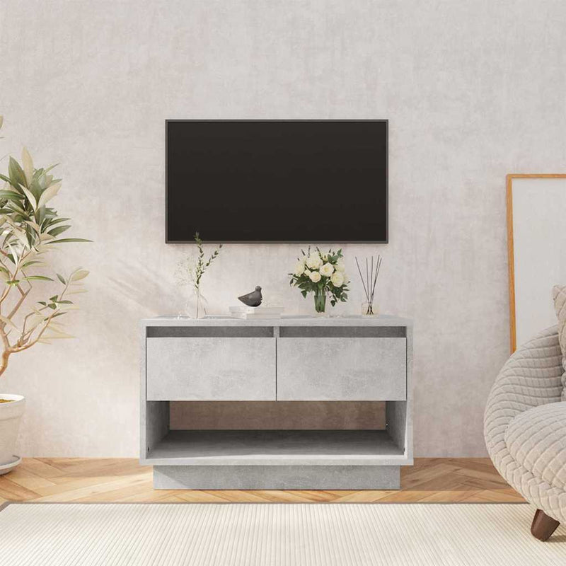 Comodă TV, gri beton, 70x41x44 cm, PAL