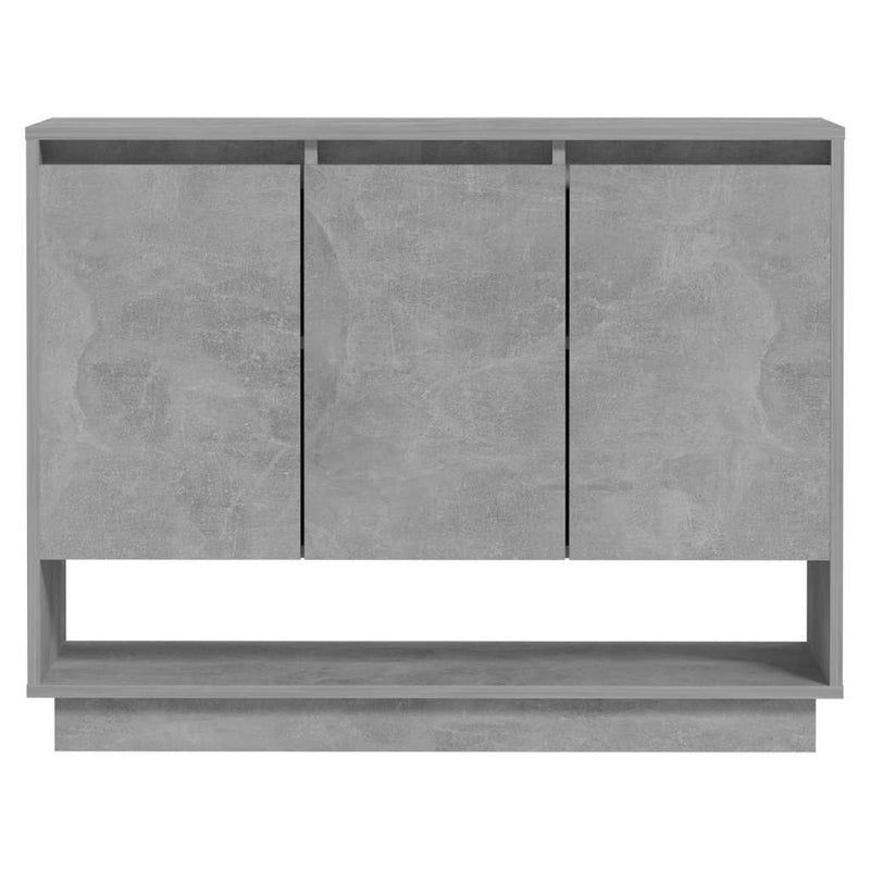Servantă, gri beton, 97x31x75 cm, PAL