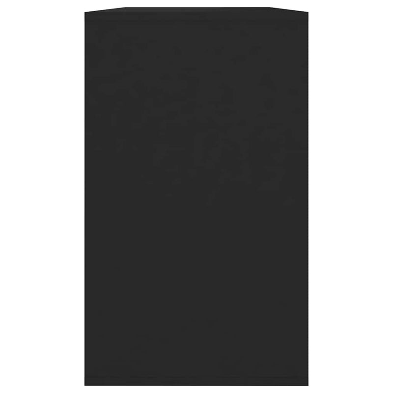 Servantă, negru, 120x41x75 cm, PAL