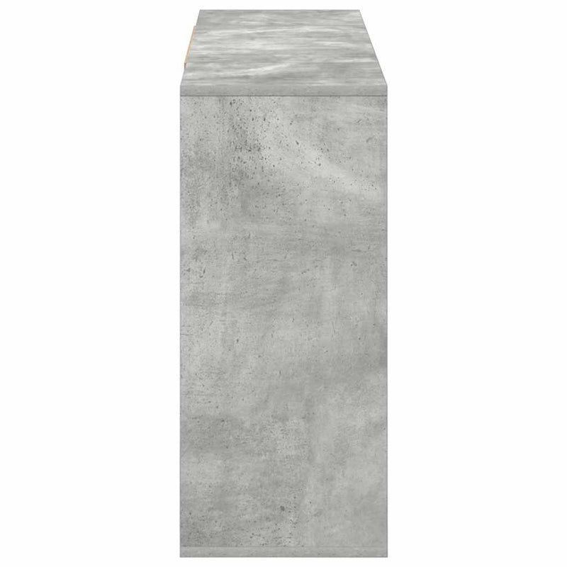 Servantă, gri beton, 120x30x75 cm, PAL