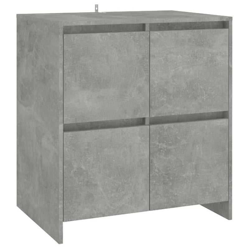 Servantă, gri beton, 70x41x75 cm, lemn prelucrat