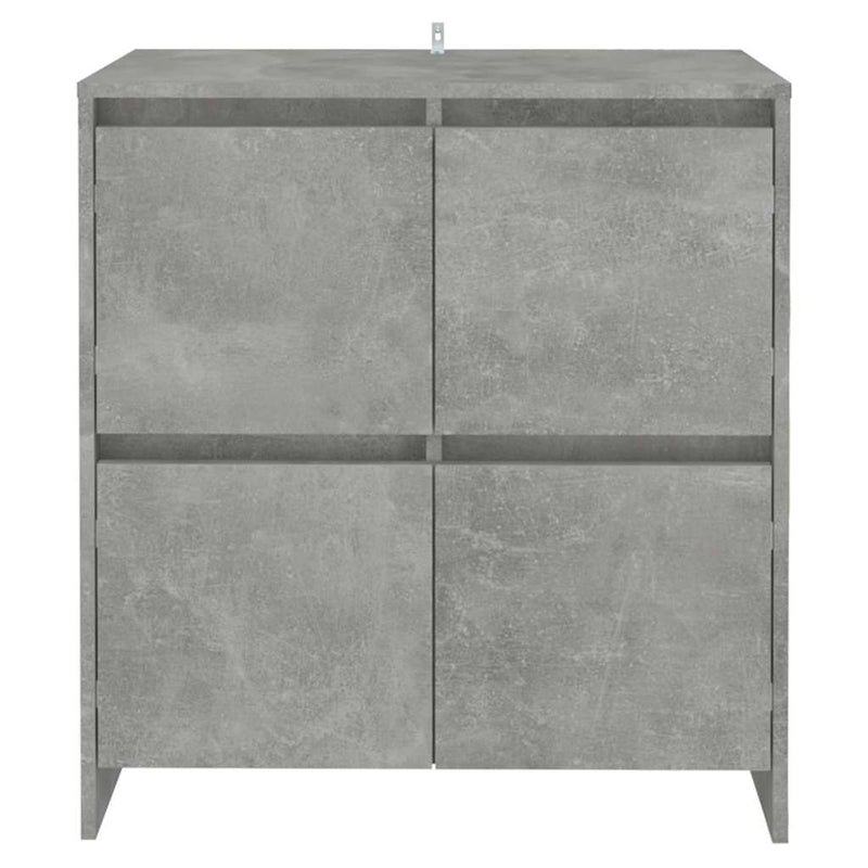 Servantă, gri beton, 70x41x75 cm, lemn prelucrat