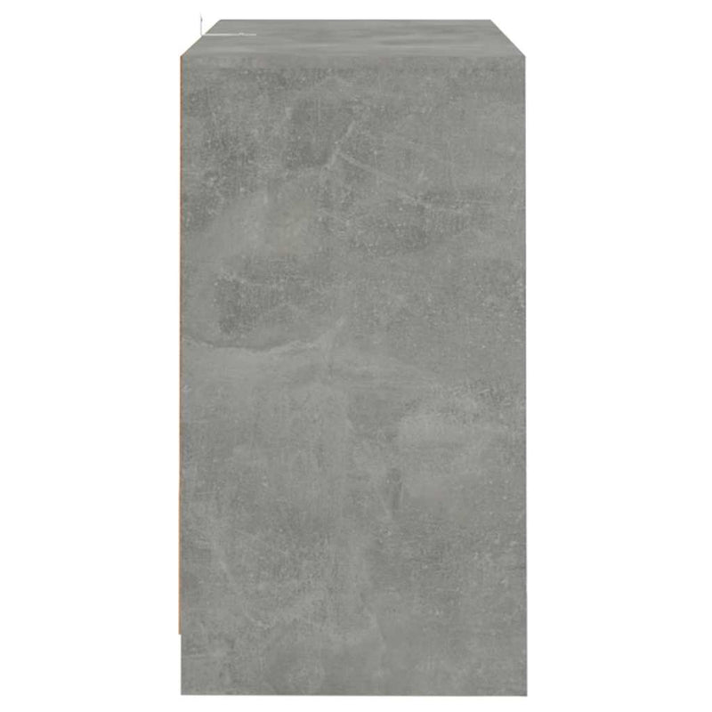 Servantă, gri beton, 70x41x75 cm, lemn prelucrat