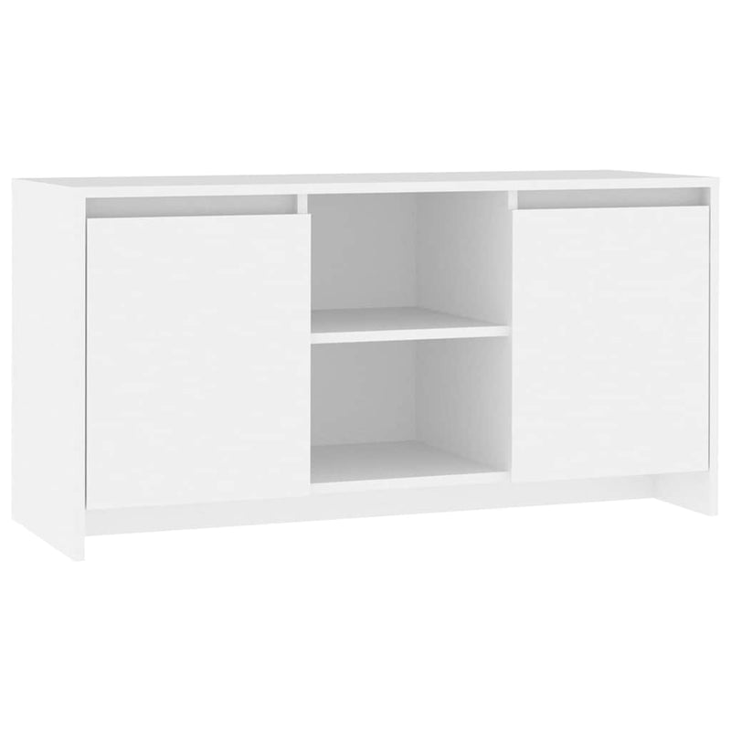 Comodă TV, alb, 102x37,5x52,5 cm, PAL