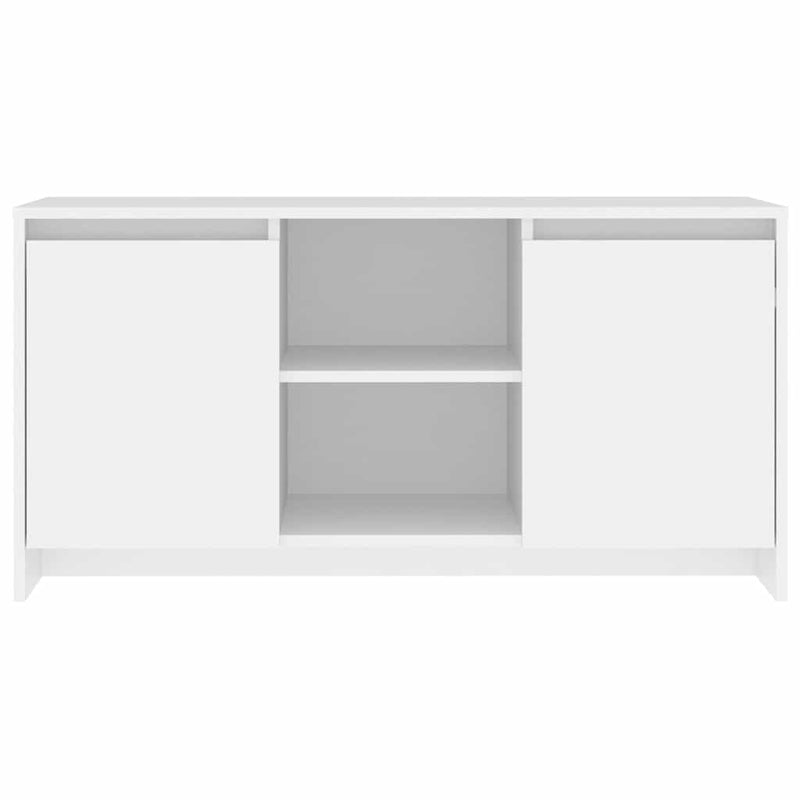 Comodă TV, alb, 102x37,5x52,5 cm, PAL