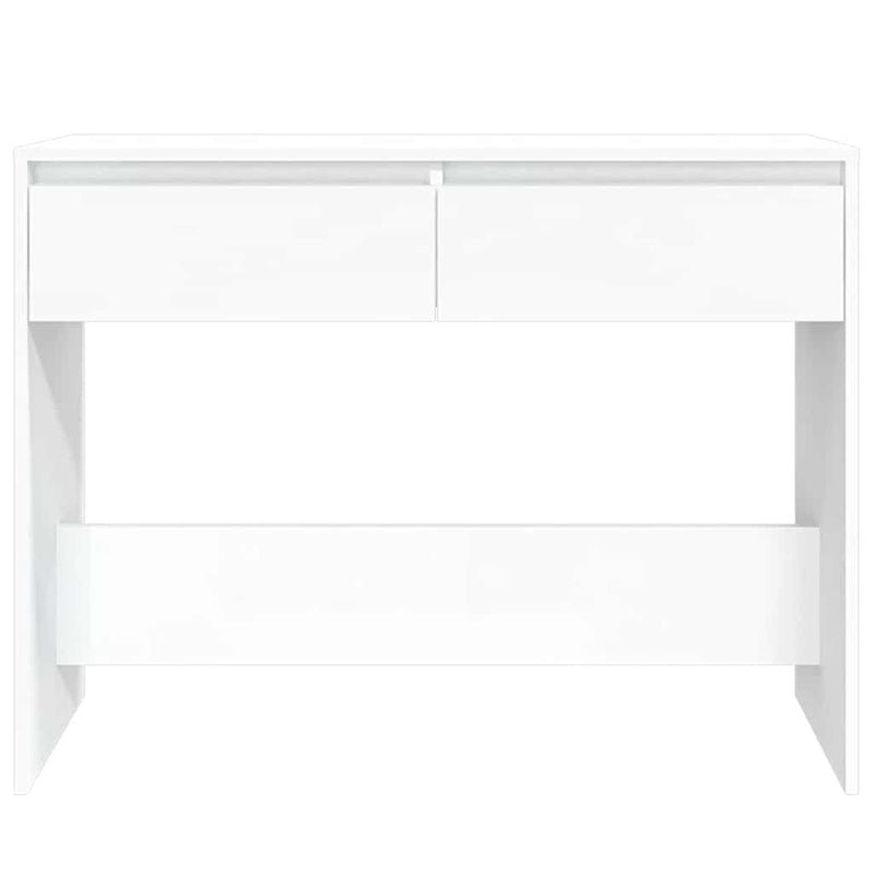 Masă consolă, alb, 100x35x76,5 cm, PAL