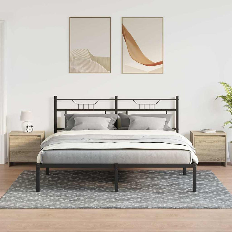 Noptiere, 2 buc., stejar sonoma, 45x34x44,5 cm, PAL