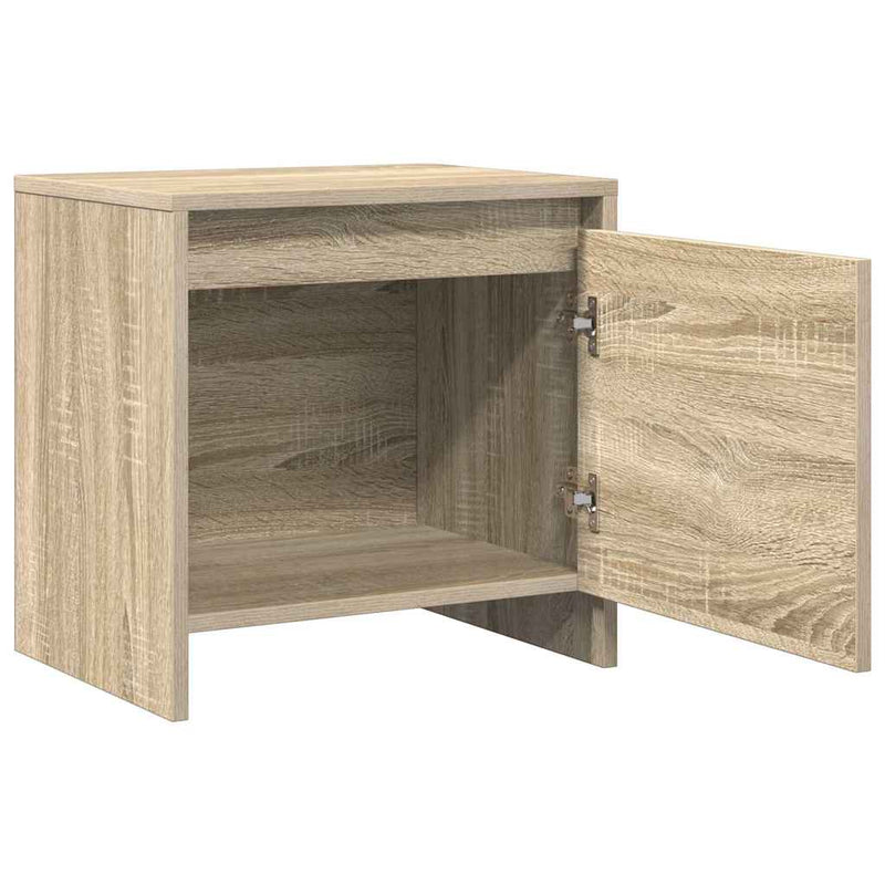 Noptiere, 2 buc., stejar sonoma, 45x34x44,5 cm, PAL