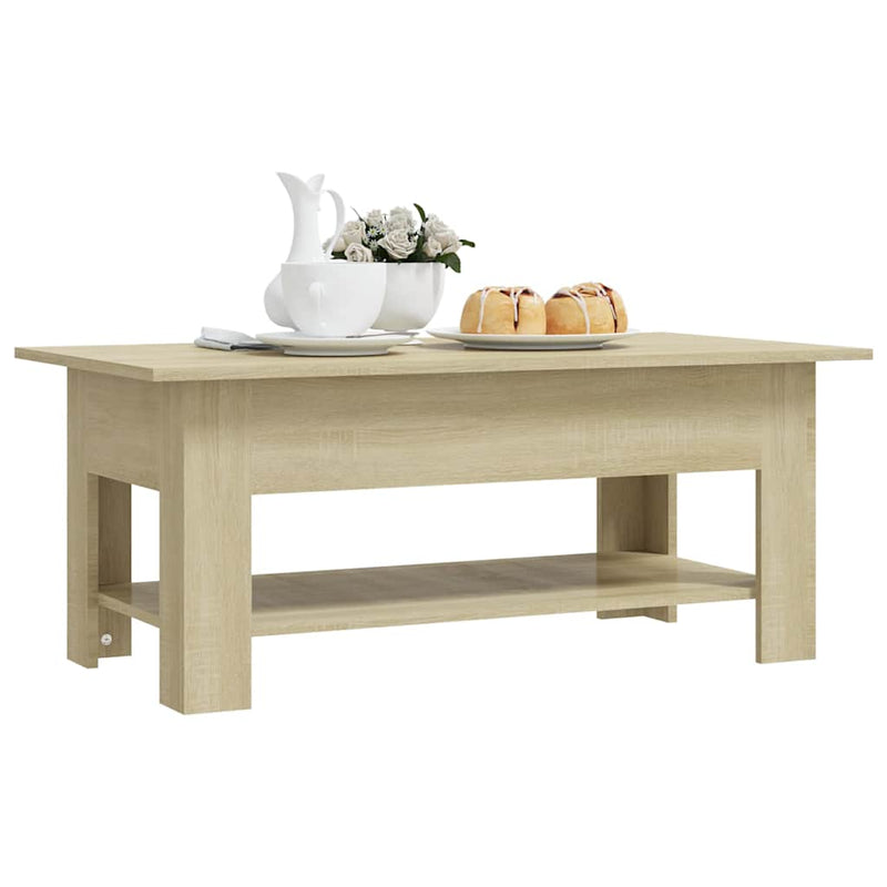 Măsuță de cafea, stejar sonoma, 102x55x42 cm, lemn prelucrat