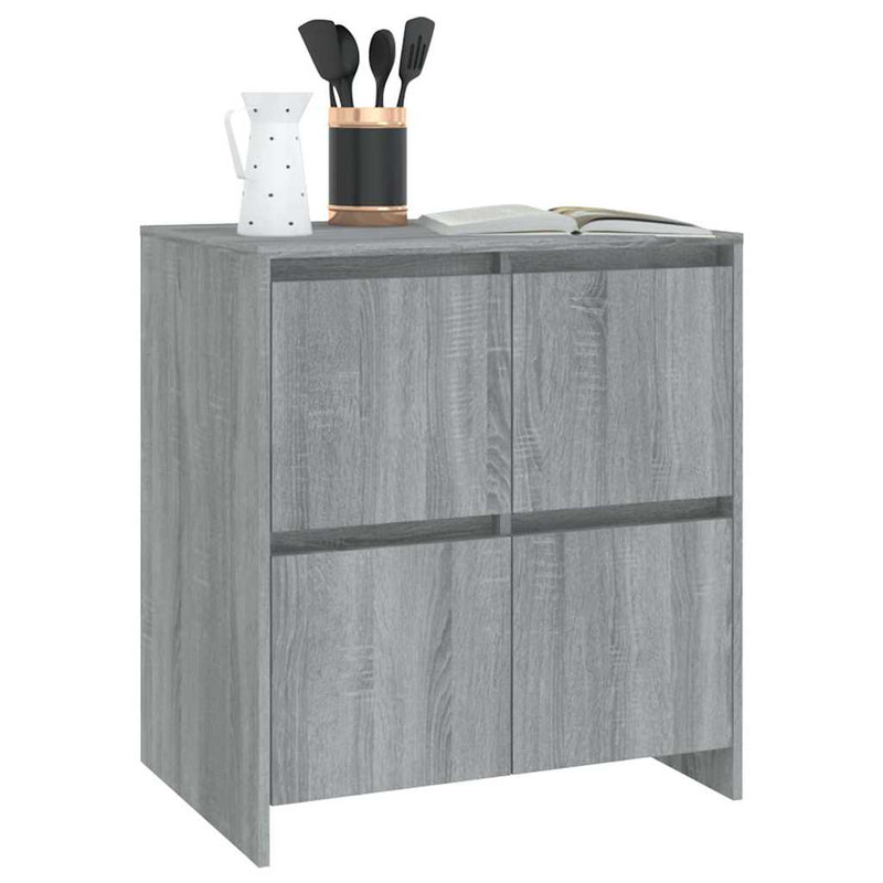 Servantă, stejar sonoma gri, 70x41x75 cm, lemn prelucrat