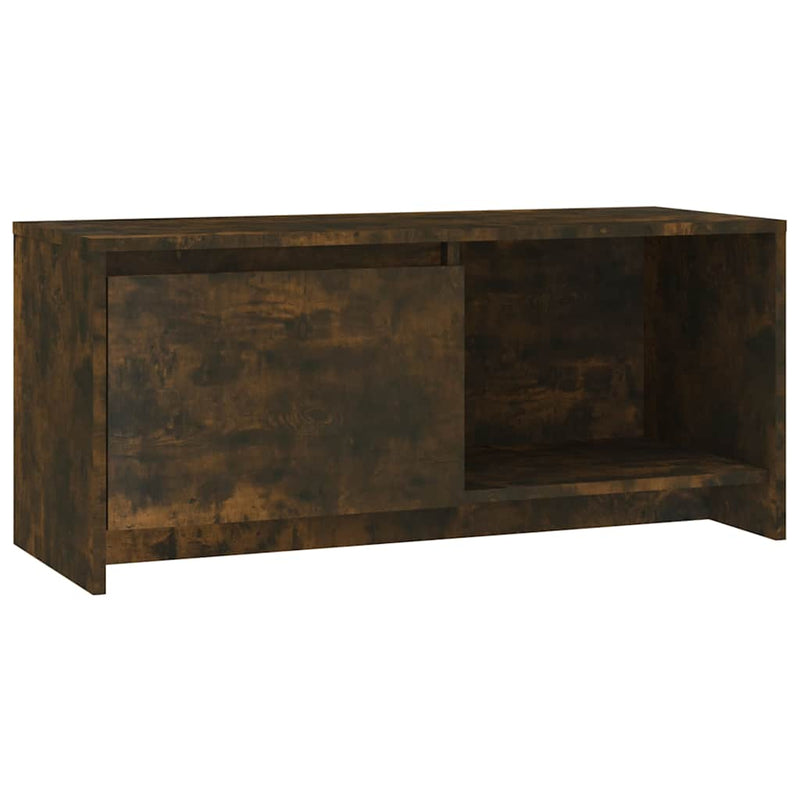 Comodă TV, stejar afumat, 90x35x40 cm, PAL
