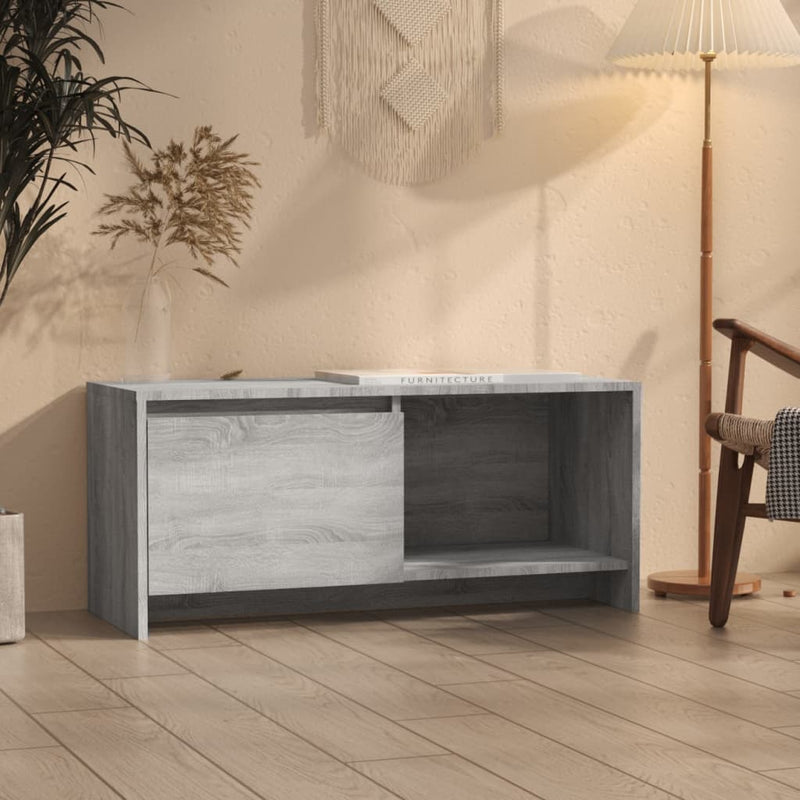 Comodă TV, sonoma gri, 90x35x40 cm, PAL