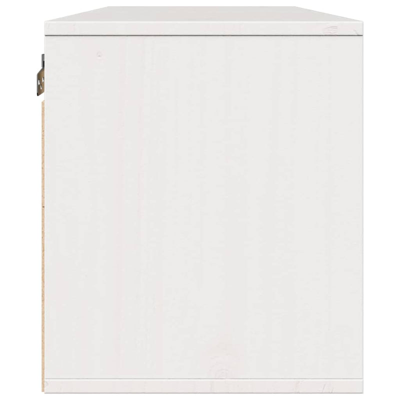 Dulapuri de perete, 2 buc., alb, 45x30x35 cm, lemn masiv de pin
