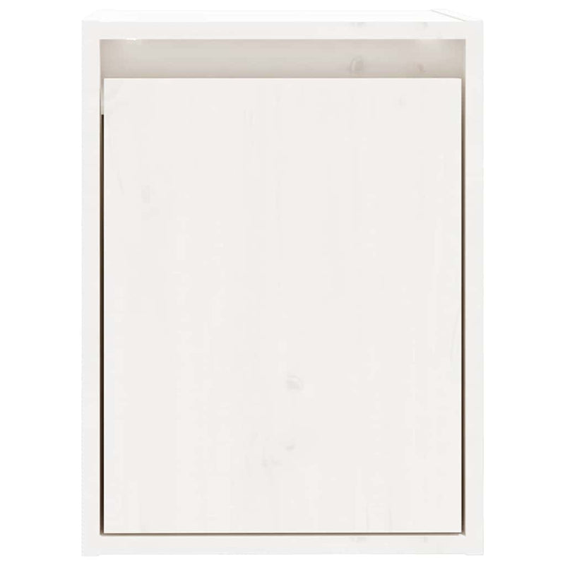 Dulap de perete, alb, 30x30x40 cm, lemn masiv de pin