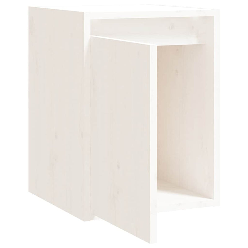 Dulap de perete, alb, 30x30x40 cm, lemn masiv de pin