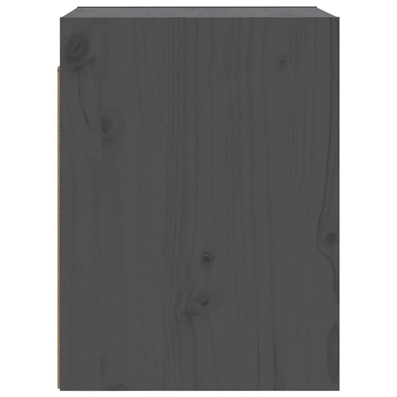 Dulapuri de perete 2 buc. gri, 30x30x40 cm, lemn masiv de pin